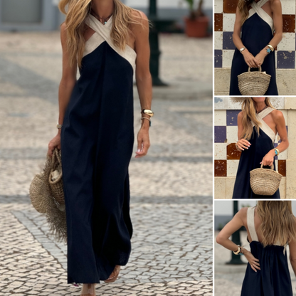 Ärmelloses Maxikleid mit Neckholder für Frauen