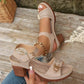 🥰Maximal 50 % Rabatt👡Damen Sandalen mit Blockabsatz
