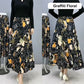 Modischer Damenrock mit hoher Taille und Blumenmuster, langer Faltenrock