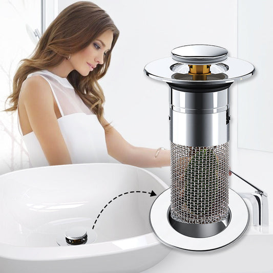 🚰 KAUFE 1, ERHALTE 1 GRATIS! 💧 Edelstahl-Waschbeckenfilter – Langlebig, feinmaschig & leicht zu reinigen – Fängt Schmutz zuverlässig auf & passt auf die meisten Waschbeckenabflüsse 🧼