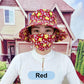 🌞Sommer Begrenzte Zeit 59% Rabatt! 👒Women's Floral Print Bucket Sun Hat mit Maske