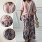 🌷Frühling Hot Sale 52% Rabatt🍃Damenmode Lockeres Cardigan-Shirt & Hose mit hoher Taille Zweiteiliges Set