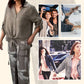 🌷Frühling Hot Sale 52% Rabatt🍃Damenmode Lockeres Cardigan-Shirt & Hose mit hoher Taille Zweiteiliges Set