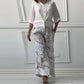 🌷Frühling Hot Sale 52% Rabatt🍃Damenmode Lockeres Cardigan-Shirt & Hose mit hoher Taille Zweiteiliges Set