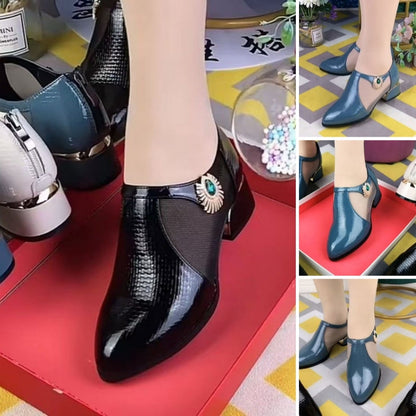 Women's Elegant Pointed-Toe Low-Heel Shoes