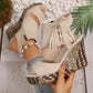 ⏳Begrenzte Zeit 50% Rabatt💥【EU 35-43】👡Damen-Sandalen mit offener Zehenpartie und Plateau-Keilabsatz und Quaste