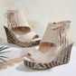 ⏳Begrenzte Zeit 50% Rabatt💥【EU 35-43】👡Damen-Sandalen mit offener Zehenpartie und Plateau-Keilabsatz und Quaste