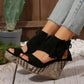 ⏳Begrenzte Zeit 50% Rabatt💥【EU 35-43】👡Damen-Sandalen mit offener Zehenpartie und Plateau-Keilabsatz und Quaste