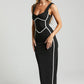 💕Damen ärmelloses Bodycon Kleid mit Rückenschlitz