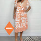 🏆🌸Letzter Tag 49 % RABATT✨Lose bedrucktes Kleid mit kurzen Ärmeln und Fransen im Boho-Stil