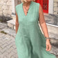 Women's V-Neck Sleeveless Midi Dress