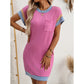 Damen T-Shirt A-Linie Minikleid
