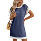 Damen T-Shirt A-Linie Minikleid
