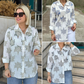 💖Lässiges Hemd mit botanischem Print für Frauen