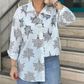 💖Lässiges Hemd mit botanischem Print für Frauen