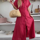 ❤️Lässiges Maxikleid in Uni-Farbe für Frauen