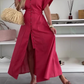 ❤️Lässiges Maxikleid in Uni-Farbe für Frauen