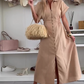 ❤️Lässiges Maxikleid in Uni-Farbe für Frauen