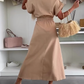 ❤️Lässiges Maxikleid in Uni-Farbe für Frauen