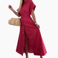 ❤️Lässiges Maxikleid in Uni-Farbe für Frauen