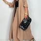 Damen Casual Strickjacke Weites Bein Hosen 2 Stück Set
