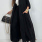 Damen Casual Strickjacke Weites Bein Hosen 2 Stück Set