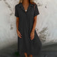 Einfarbiges Kurzarmkleid für Damen