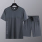 👍🎁Zweiteiliges Set aus Kurzarmshirt und Shorts für Herren🚀Kostenlosen Versand🚀
