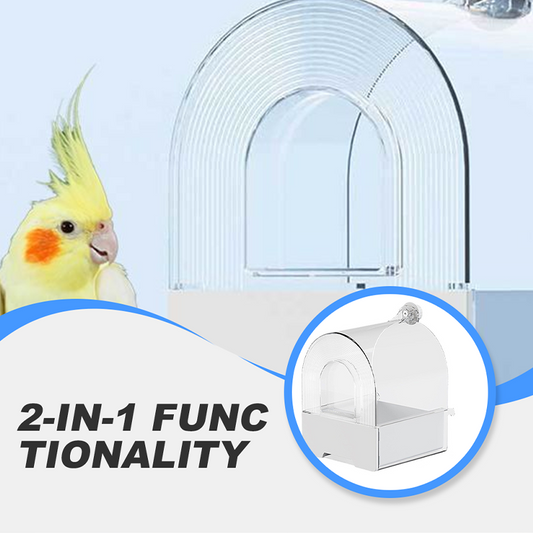 ⏳Begrenzte Zeit 50% Rabatt🦜Zwei-in-Eins-Becken zum Baden und Füttern von Papageien🛁