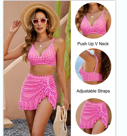🌸Frühjahr-Sommer-Promotion-Periode! -Dick gestreifter Bikini mit hoher Taille 🌸（49% Rabatt）
