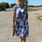Bedrucktes Kleid aus Leinen und Baumwolle🥰HOT SALE -49% RABATT