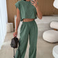 🌸New Arrival 50%OFF💖 Women's Casual Cropped Top & Full-Length Pants Set