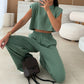 🌸New Arrival 50%OFF💖 Women's Casual Cropped Top & Full-Length Pants Set