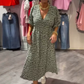 🏖️Summer Cooler Deal: 57% OFF!!! 🎀Damen V-Ausschnitt bedrucktes Kleid
