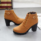 Damenstiefel mit klobigem Absatz💖💖Kaufen 2 kostenloser Versand