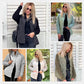 Gestrickte Patchwork-Pufferjacke für Damen