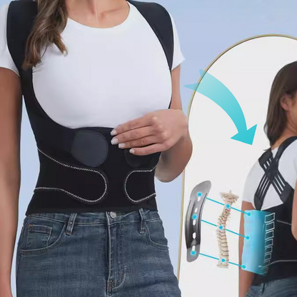 📢📢50 % Rabatt!! ⏰Universal-Rückenkorrektor | Stark stützend, verbessert Haltung, befreit von Rundrücken – Ideal für gesunde Wirbelsäule! 🩹