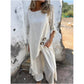 Unregelmäßiges Kleid und locker sitzende Hose für Damen, 2-teiliges Set