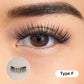 Natürlich wiederverwendbare magnetische Wimpern im Set mit Etui