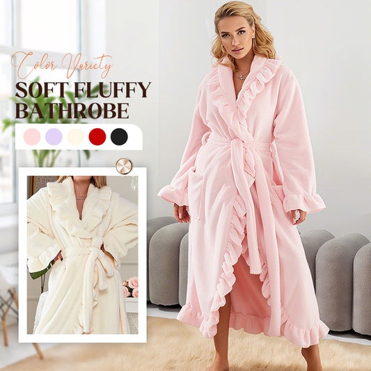 ⏳Zeitlich begrenztes Sonderangebot⏰Weicher flauschiger Bademantel 🧖♀️ – Hautfreundlicher Stoff, wohlige Wärme nach dem Duschen
