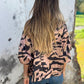 Damen-Bomberjacke mit Zebra-Print und Reißverschluss für den Herbst