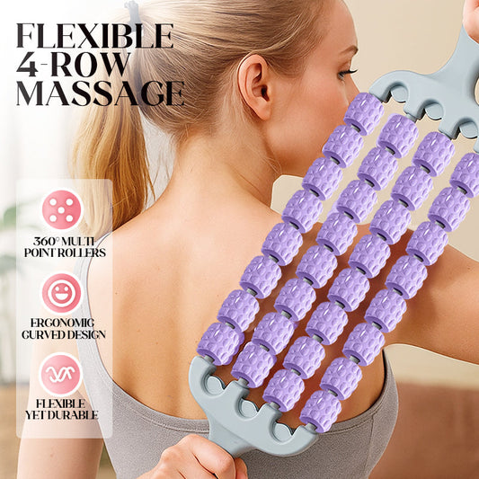 Flexible 4-Row Massage Stick Roller Stick