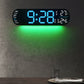 Multifunktionale dekorative LED-Digital-Wanduhr