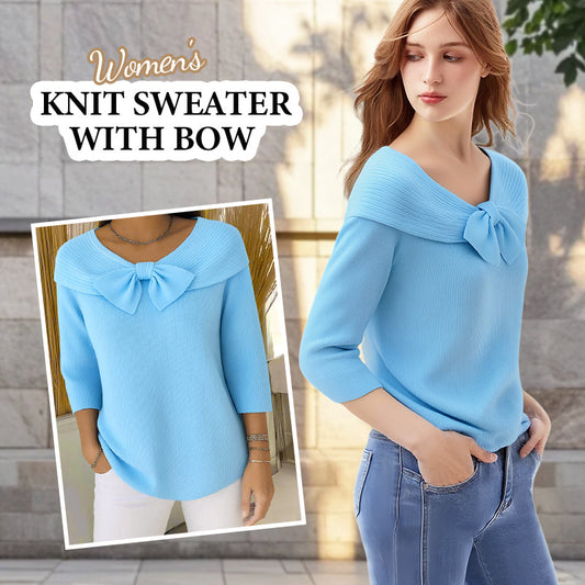 🎁 Hot Sale 49% OFF 🔥Women’s Knit Sweater with Bow