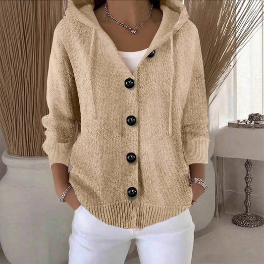 Women’s Solid Color Long Sleeve Cardigan