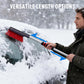 Dual Head Snow Broom with Ice Scraper for Car