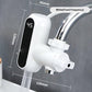 Elektrischer Warmwasserhahn ohne Installation mit Digitalanzeige