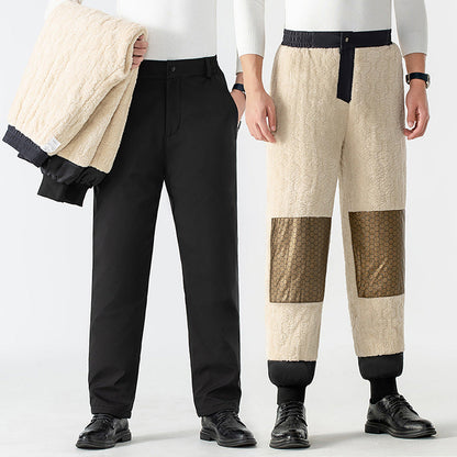 Gefütterte Herren-Thermohose mit Graphen-Kniepolster