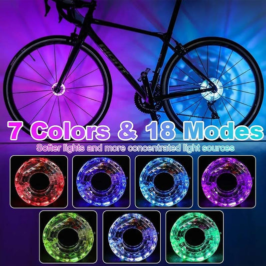 🔥Kaufen Sie 2 und erhalten Sie 3 gratis✨ LED-Fahrradnabenleuchte für Nachtfahrten
