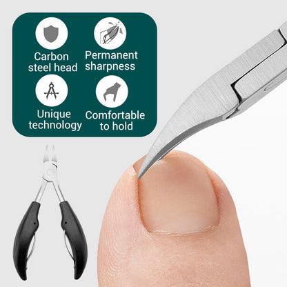 Abgewinkelter Profi-Nagelknipser mit Feder